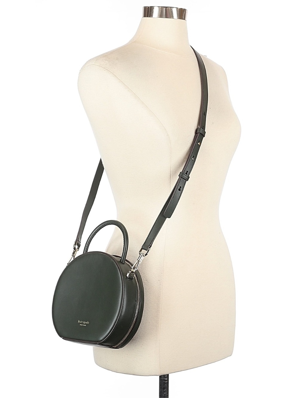 Kate Spade Lesther Andi Canteen Round Too Handle Crossbody Green